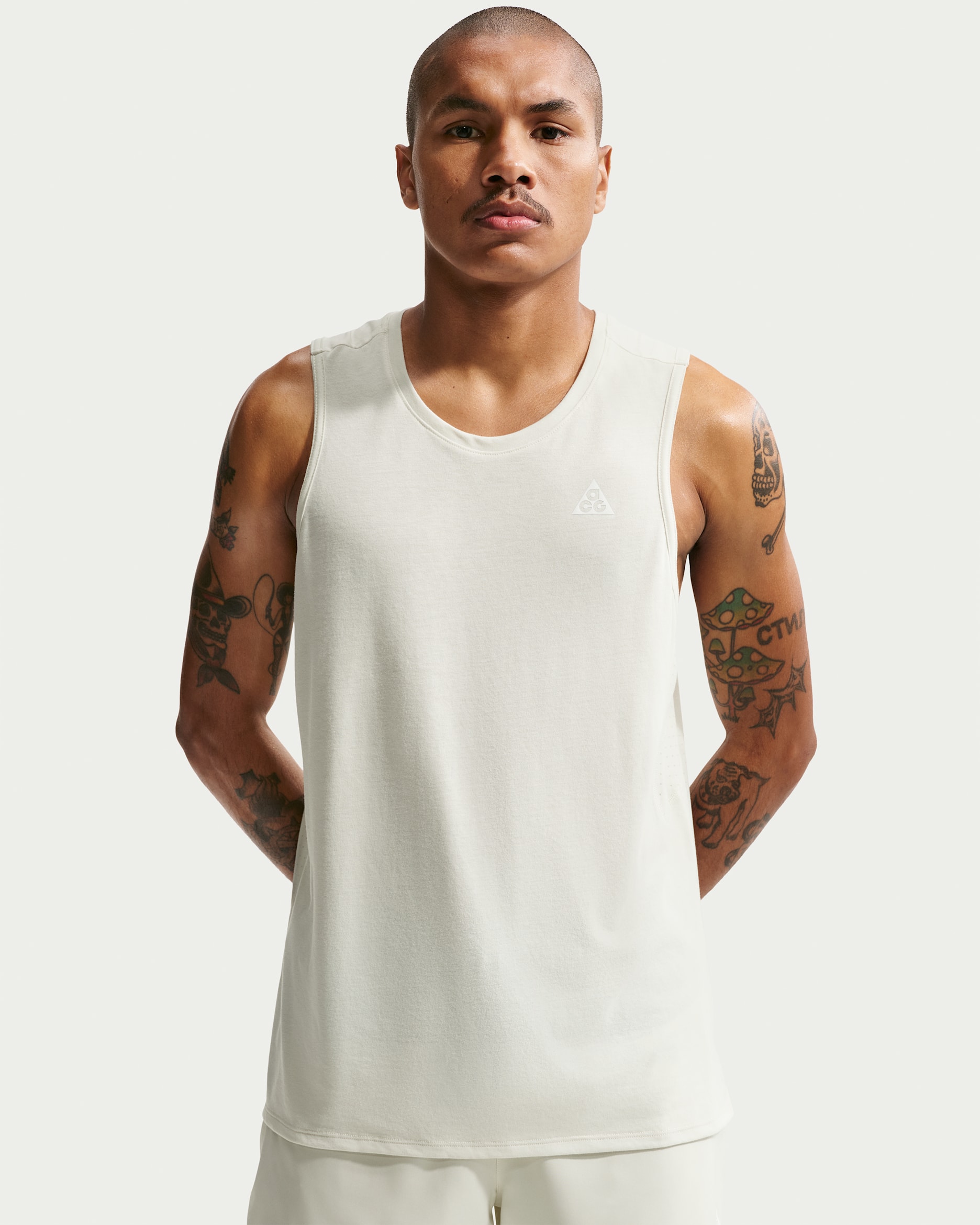 Nike ACG ホワイト ハーフネック ウォームアップウェア Nike ACG 